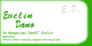 evelin dano business card